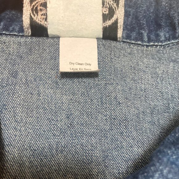 Patch work Stonebridge Demim Women's vest with black and maroon velour feeling - Picture 7 of 7